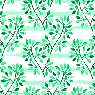 手绘树叶水彩画背景