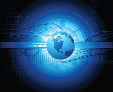 玄幻地球科技背景矢量素材