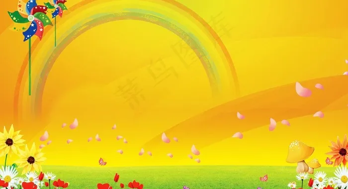 卡通背景图片(3539X2122(DPI:90))psd模版下载