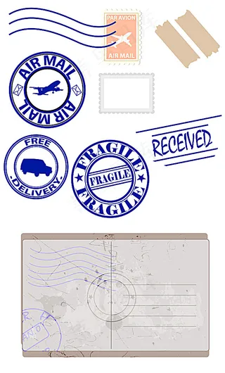 矢量图标复古背景素材