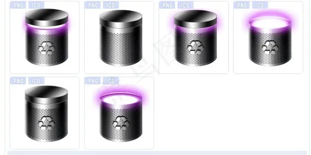 垃圾桶系列图标下载