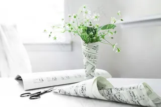 简约小清新文艺风插花静物摆拍背景