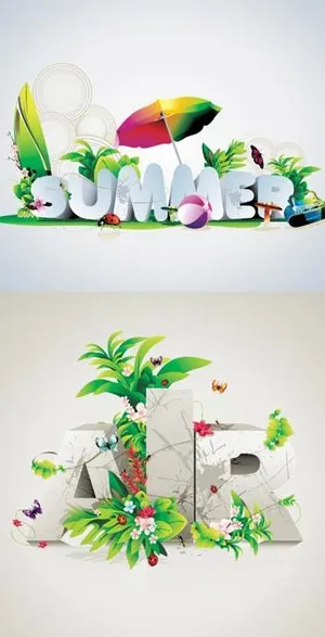 精美字体设计海报矢量素材 精美字体设计海报矢量素材