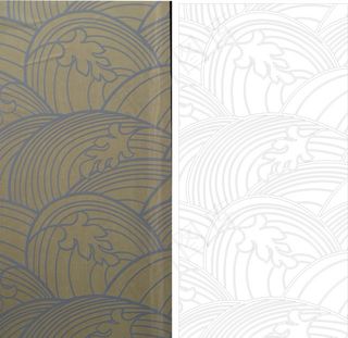 波浪纹抽象图艺术玻璃设计CDR