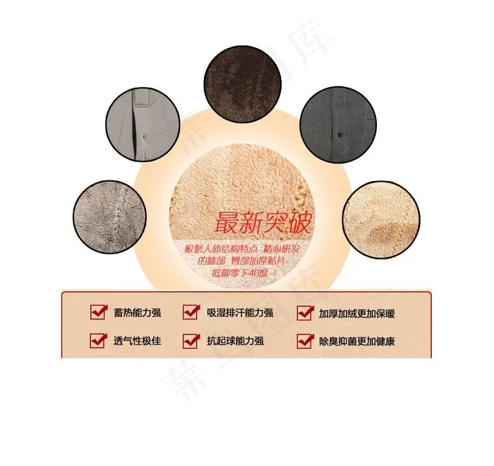 淘宝保暖衣细节展示图片psd模版下载