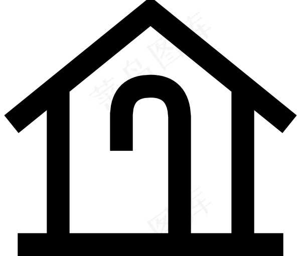 日本地图符号安老院剪贴画