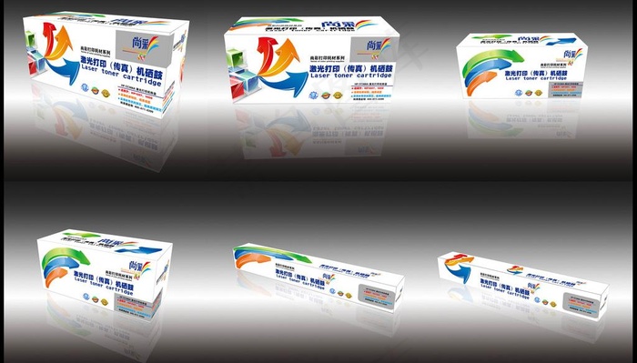 硒鼓包装图片ai矢量模版下载