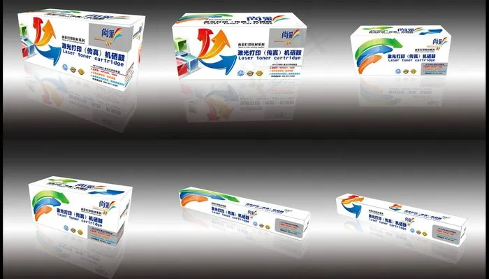 硒鼓包装图片ai矢量模版下载