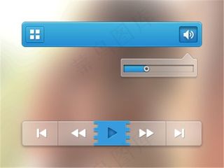 播放按钮UI素材