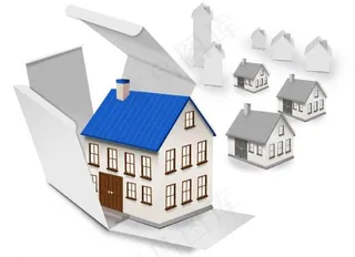 创意房屋背景图片