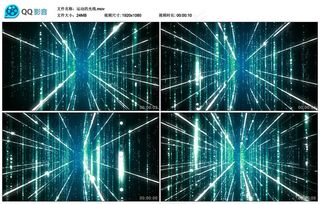 动感绚丽时尚粒子线条led舞台背景...