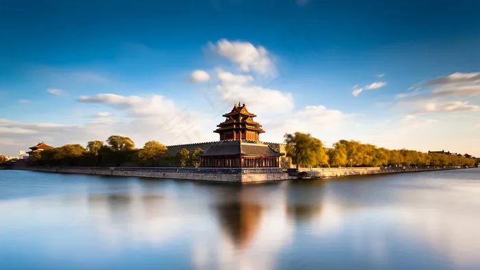夏季清爽蓝天海洋风景大图