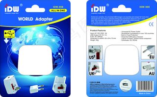 旅行充通用充电器吸塑包装彩卡