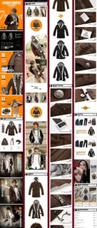 男装冬装棉衣详情页描述模板