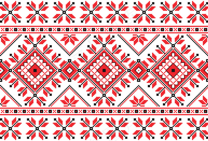 创意针织花纹矢量图