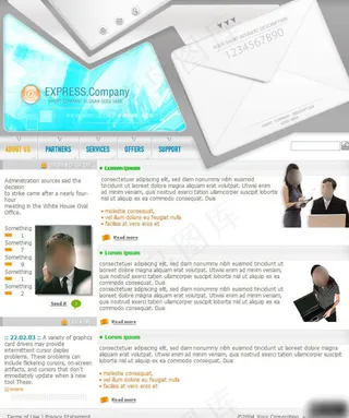 快递货运网页设计