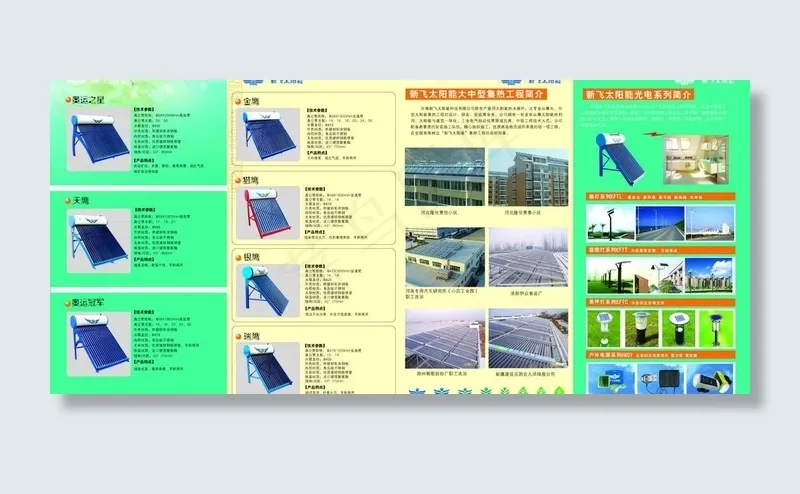 新飞太阳能四折页反面图片(7799X3941(DPI:350))psd模版下载