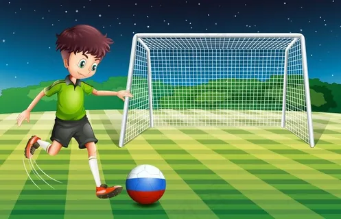 卡通足球运动员图片