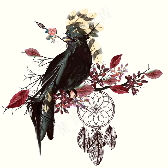 花鸟矢量图