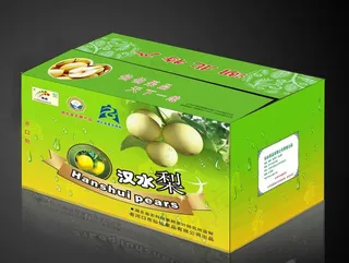 梨包装 (注展开图)图片模板下载