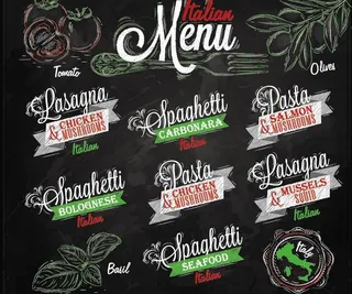 绿色蔬菜菜单设计图片