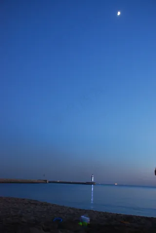 南戴河夜晚图片