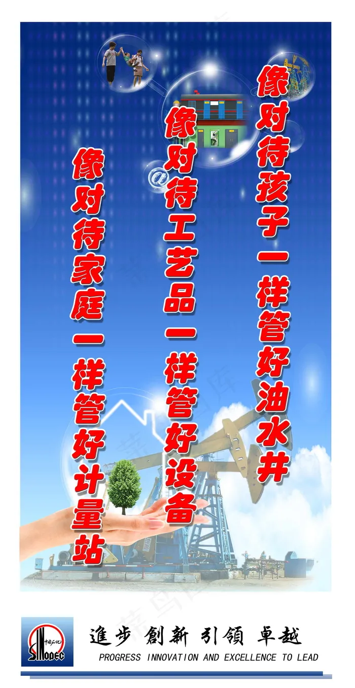 中石化 企业板报 PSDpsd模版下载