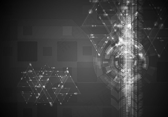 炫酷圆形背景矢量素材图片