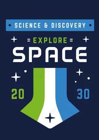 可编辑徽章标志T恤图案设计