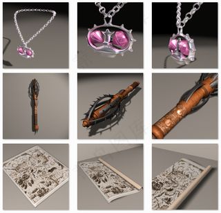 CG游戏藏宝图模型