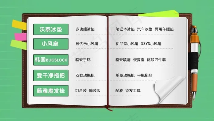 产品分类图片psd模版下载