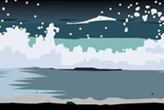 手绘海浪制作翻滚flash动画