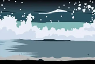 手绘海浪制作翻滚flash动画