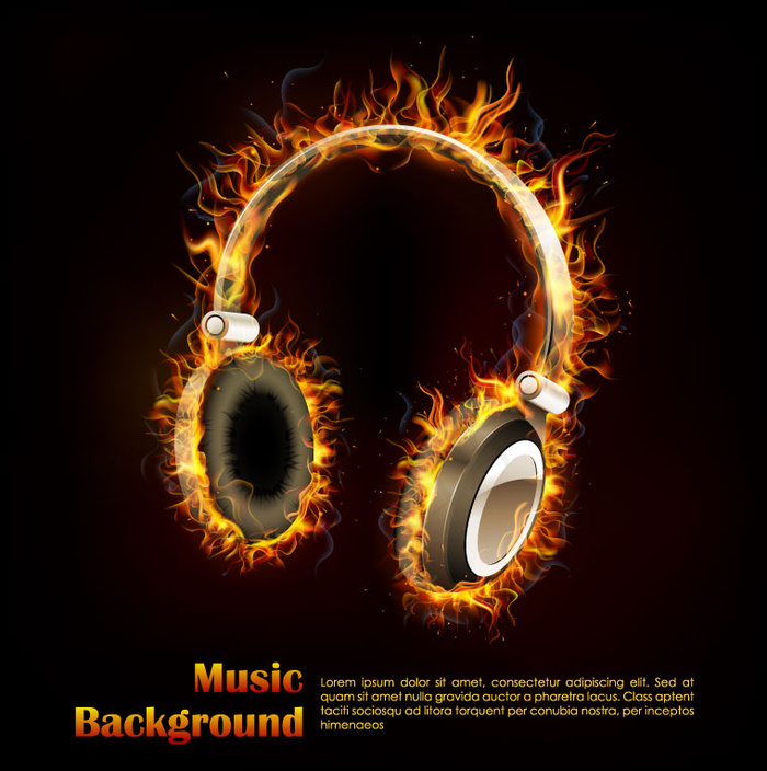 燃烧的耳机