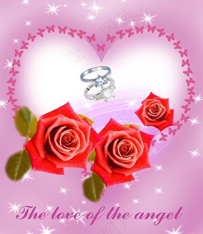 玫瑰花浪漫背景