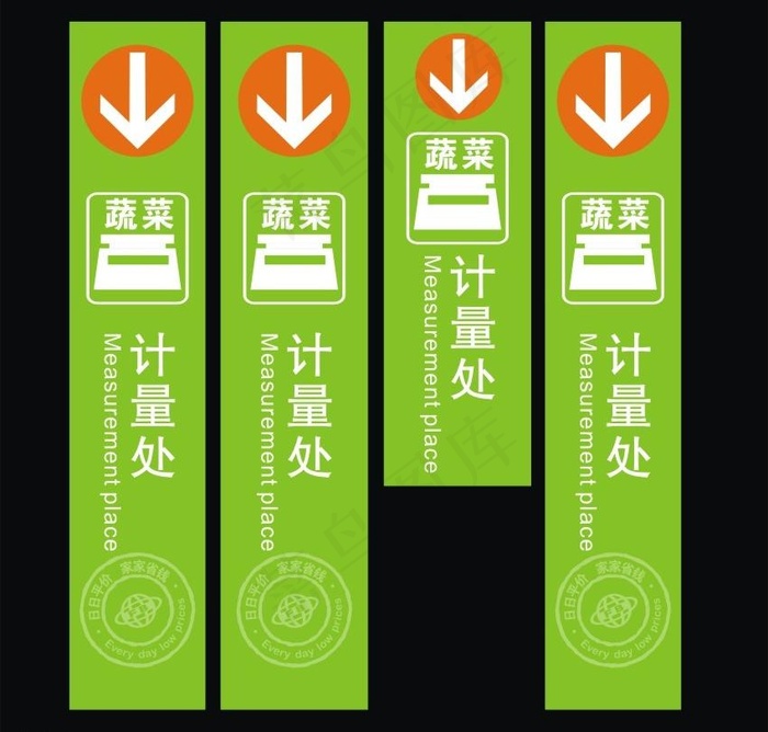 生鲜打称台包柱图片cdr矢量模版下载