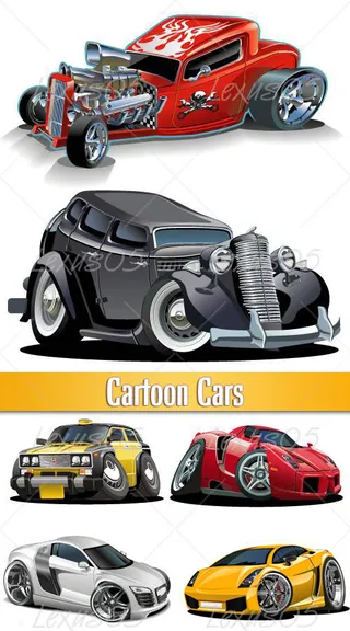 {炫酷汽车}矢量素材