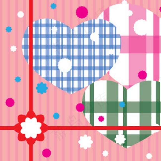 情人节礼物封面插图背景海报图