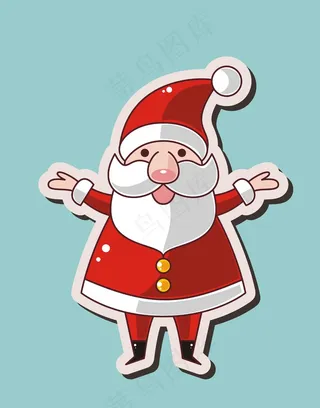 圣诞老人卡通图案矢量人物