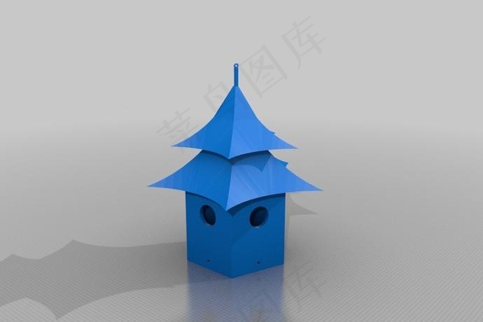 宝塔式的鸟舍