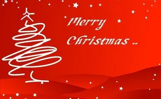 白色圣诞树涂鸦矢量素材