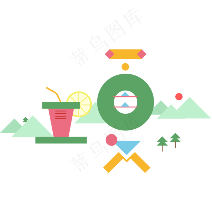 二十四节气立夏艺术字体素材