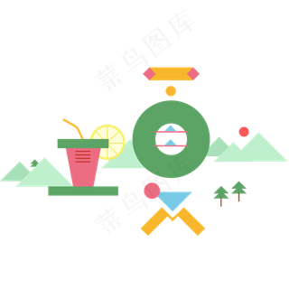 二十四节气立夏艺术字体素材