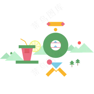 二十四节气立夏艺术字体素材