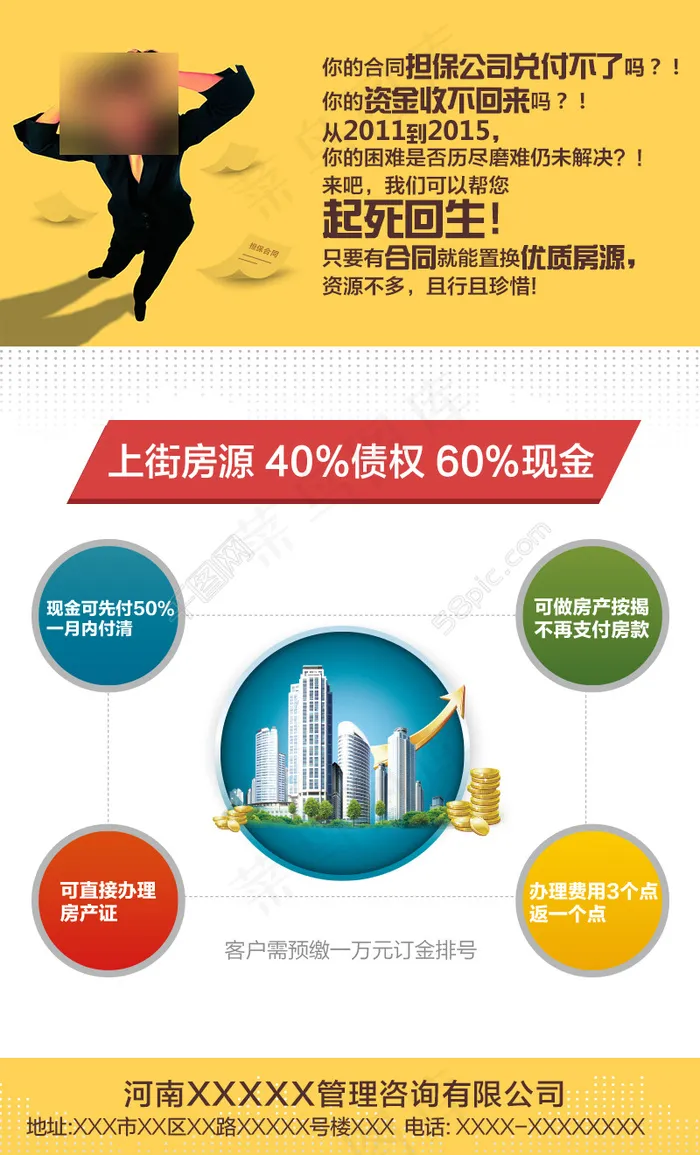 投资理财债权转让宣传海报psd模版下载