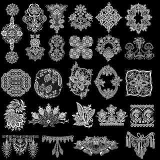 蕾丝花纹装饰花边