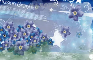 油画紫花