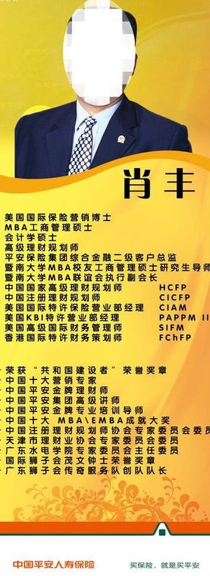 中国平安易拉宝图片