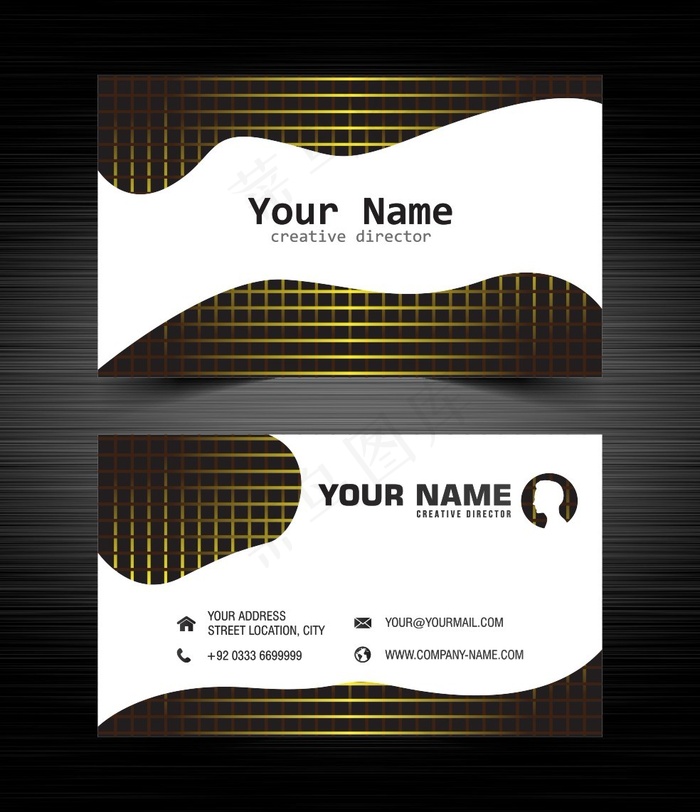 黑色大气创意名片