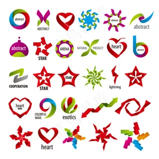 折纸标志设计图片